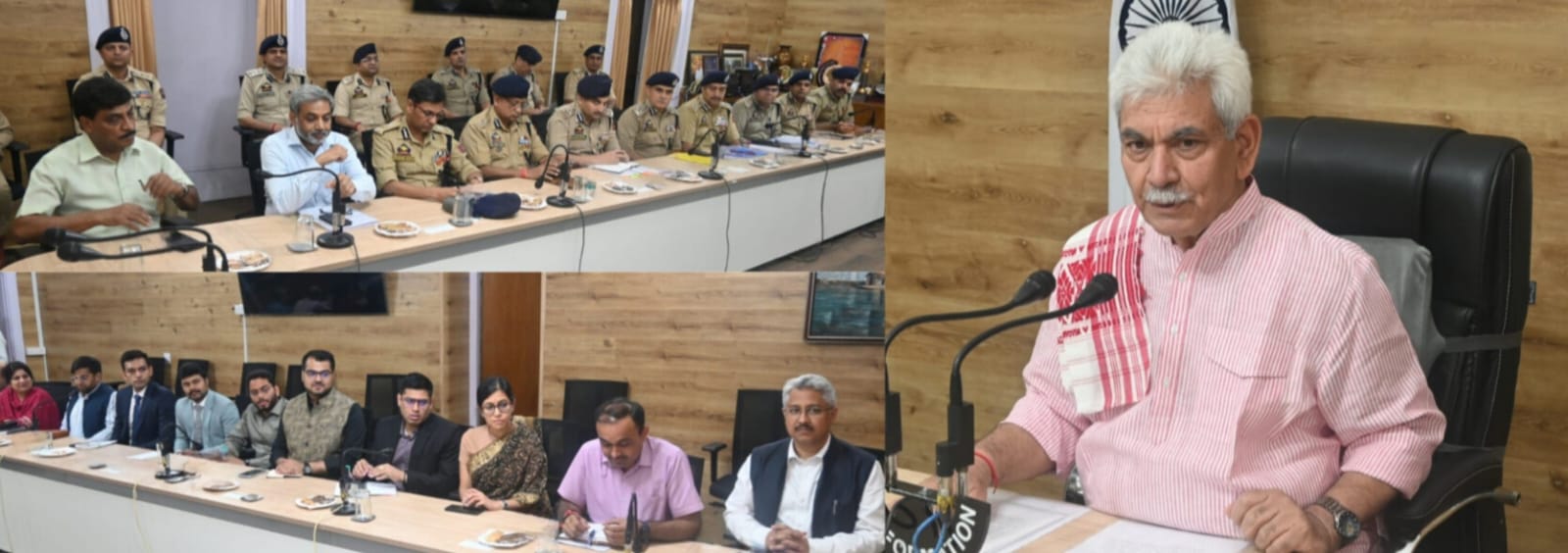 'Lieutenant Governor  Manoj Sinha interacted with the Senior officials of Police and Civil Administration of Jammu'